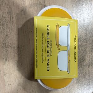 Williams Sonoma Yellow and White Egg Bite Maker